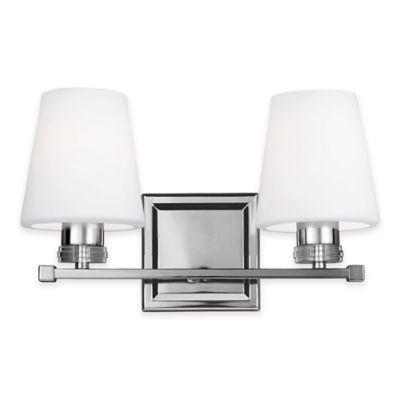 Buy Feiss Rouen 2-Light Bath Vanity Fixture in Polished Nickel from Bed Bath & Beyond